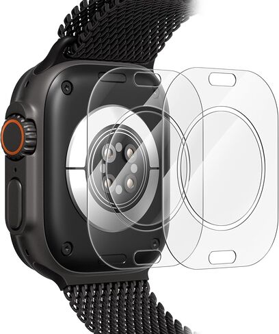 Suoman Back Protector for Apple Watch 42mm,2-in-1 HD Back Protector & Back Sensor Protector, Anti-Scratch Flexible Film Shield -for iWatch Series 11/10 42mm in Saudi Arabia
