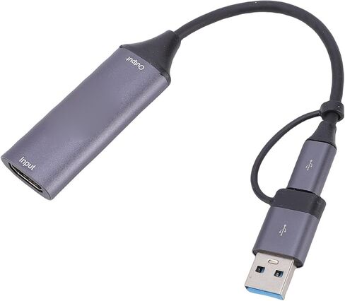 بطاقة التقاط فيديو CUIFATI مدخل 4K 30 هرتز، واجهة وسائط متعددة عالية الدقة إلى بطاقة نوع USB 3.0، جهاز التقاط الفيديو لتسجيل الألعاب المتدفقة in Saudi Arabia