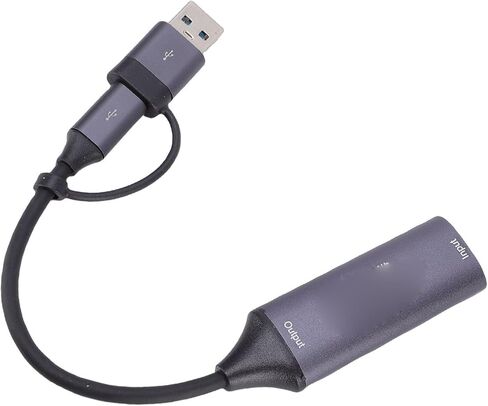بطاقة التقاط فيديو CUIFATI مدخل 4K 30 هرتز، واجهة وسائط متعددة عالية الدقة إلى بطاقة نوع USB 3.0، جهاز التقاط الفيديو لتسجيل الألعاب المتدفقة in Saudi Arabia