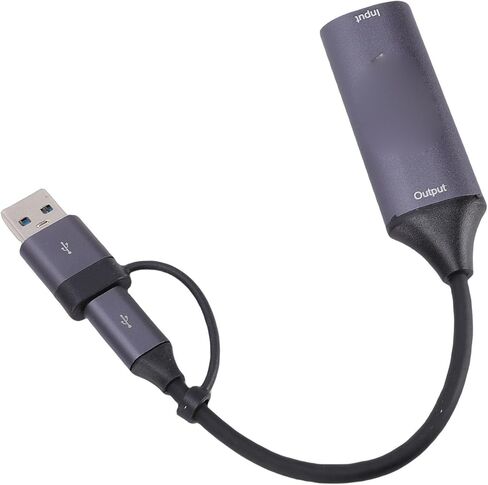 بطاقة التقاط فيديو CUIFATI مدخل 4K 30 هرتز، واجهة وسائط متعددة عالية الدقة إلى بطاقة نوع USB 3.0، جهاز التقاط الفيديو لتسجيل الألعاب المتدفقة in Saudi Arabia