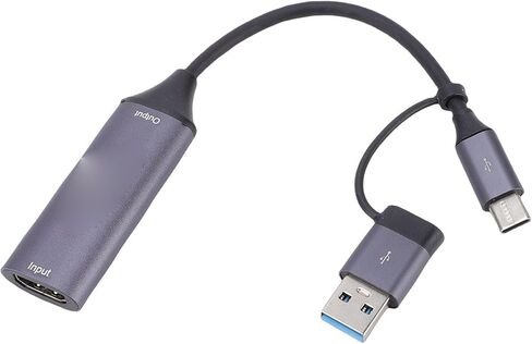 بطاقة التقاط فيديو CUIFATI مدخل 4K 30 هرتز، واجهة وسائط متعددة عالية الدقة إلى بطاقة نوع USB 3.0، جهاز التقاط الفيديو لتسجيل الألعاب المتدفقة in Saudi Arabia