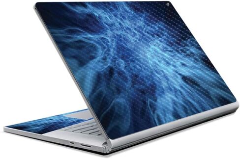 غلاف MightySkins من ألياف الكربون لجهاز Microsoft Surface Book 2 مقاس 13 بوصة (2017) - هيكل عظمي وواقي ومتين ولمسة نهائية من ألياف الكربون، سهل التطبيق والإزالة وتغيير الأنماط، in Saudi Arabia