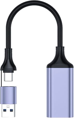 بطاقة التقاط الفيديو USB 3.0 4K 1080P HD جهاز تسجيل الألعاب مع واجهة USB من النوع C للبث المباشر للألعاب من سبائك الألومنيوم in Saudi Arabia