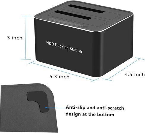 محطة إرساء محرك الأقراص الصلبة Operitacx USB 3.0 تتميز باستنساخها دون اتصال بالإنترنت وتدعم UASP لمحركات الأقراص 2.5 و3.5 المتوافقة in Kuwait