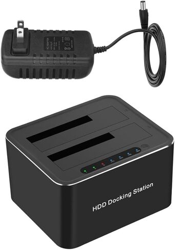 قاعدة القرص الصلب jojofuny قارئ قاعدة تخزين Ssd خارجي لا يتطلب سائق، يدعم وظيفة استنساخ USB، قابس أمريكي in Kuwait