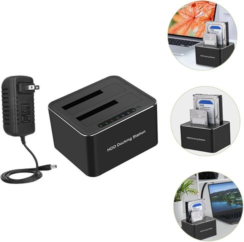 قاعدة القرص الصلب jojofuny قارئ قاعدة تخزين Ssd خارجي لا يتطلب سائق، يدعم وظيفة استنساخ USB، قابس أمريكي in Kuwait