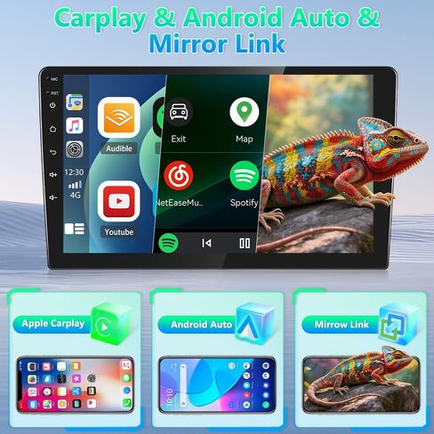 ستيريو سيارة Android 15 لسيارة GMC Savana RDS 2008-2024 شاشة لمس 10.1 بوصة 2G+32G راديو السيارة نظام تحديد المواقع العالمي للملاحة وحدة الرأس مع Carplay اللاسلكي وAndroid Auto Bluetooth WiFi FM/RDS كاميرا احتياطية مرآة Link SWC in Kuwait
