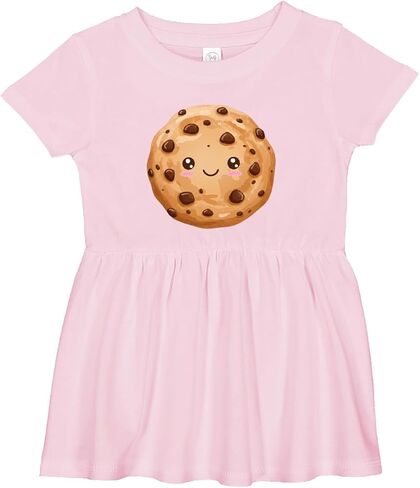 inktastic Kawaii Happy Chocolate Chip Cookie Infant Dress in Saudi Arabia