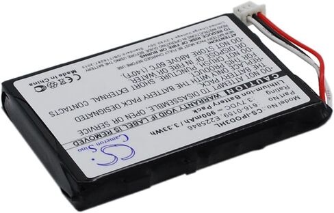 Replacement Battery for Apple iPod 10GB M8976LL/A iPod 15GB M9460LL/A iPod 20GB M9244LL/A iPod 30GB M8948LL/A iPod 3th Generation iPod 40GB M9245LL/A Part NO 616-0159 E225846 in Saudi Arabia