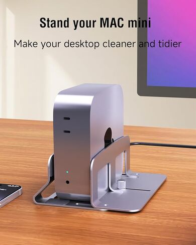 حامل كمبيوتر محمول عمودي، حامل كمبيوتر محمول معدني للمكتب متوافق مع MacBook Air/Pro، حامل كمبيوتر محمول قابل للتعديل للمكتب والمنزل، يناسب أجهزة Mac الصغيرة وأجهزة MacBook Dell HP حتى 17 بوصة، فضي in Kuwait