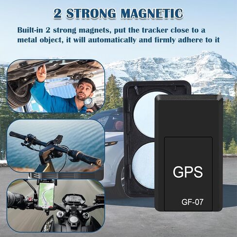 GPS Tracker for Vehicles - Mini Car GPS Tracker Portable Real Time Magnetic GPS Tracking Device,No Subscription Required/No Monthly Fee,Hidden GPS Trackers for Kids,Dogs,Trucks in Kuwait