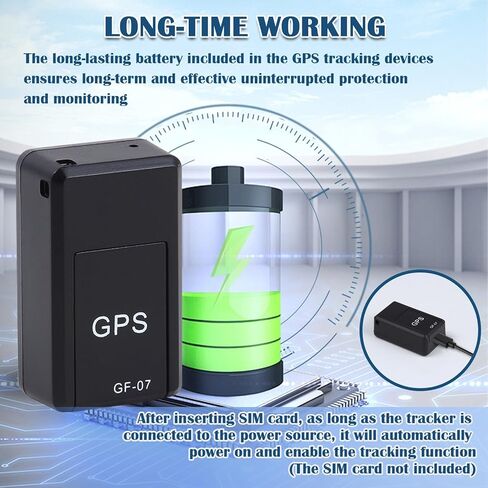 GPS Tracker for Vehicles - Mini Car GPS Tracker Portable Real Time Magnetic GPS Tracking Device,No Subscription Required/No Monthly Fee,Hidden GPS Trackers for Kids,Dogs,Trucks in Kuwait
