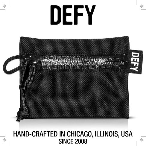 منظم السفر الباليستي من DEFY Project - محفظة منظمة للإكسسوارات من النايلون خفيفة الوزن | حقيبة سفر مقاومة للماء (صغيرة، سوداء) in Saudi Arabia