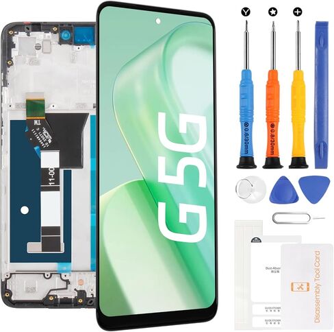 Yondista for Mototola Moto G 5G 2025 Screen Replacement XT2513V XT2513-1 XT2513-2 6.7" LCD Display Touch Digitizer Assembly - OEM - Black Frame in Saudi Arabia
