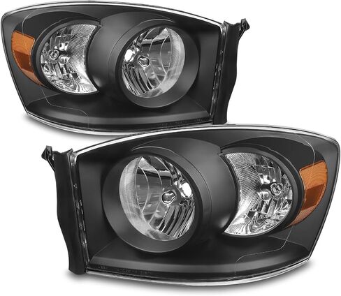 AKKON - For Black Smoke 06-08 Ram 1500 06-09 Ram 2500 3500 Pickup Truck Headlights Front Lamps Replacement in Saudi Arabia
