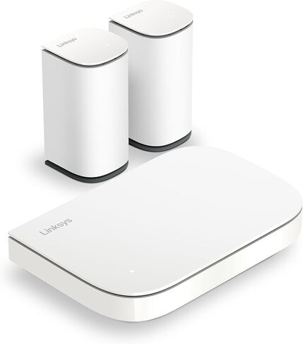 Linksys Multi-gig Micro Mesh WiFi 6 System | Connect 100+ Devices | Up to 5,000 Sq Ft | Speeds of up to 3.0 Gbps | 3Pk | No App Required | 2024 Release (Renewed) in Saudi Arabia