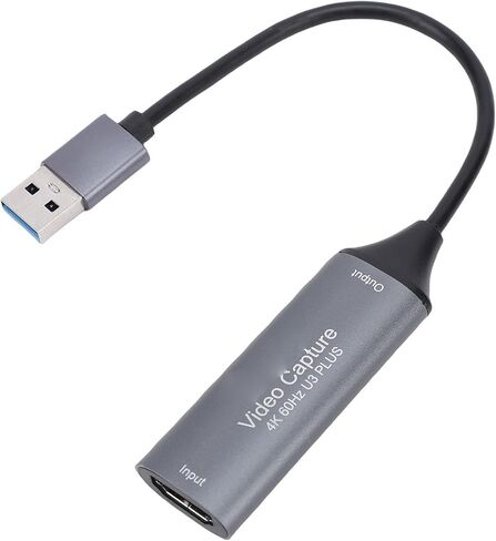 Pomya 4K 60Hz Video Card, HD Multimedia USB 3.0 Sound Video Recorder with Ultra Low Latency Technology, for PC Streaming Game Recording Live Broadcasting in Kuwait