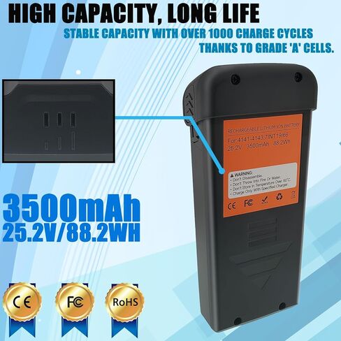 4141-4143 88.2WH Battery Compatible with Bissell PowerClean FurFinder FurGuard Extra 200W 280W 25.2V in Saudi Arabia