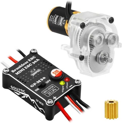 GOUPRC Upgrade 30A Brushless ESC & Outrunner Brushless Motor for 1/18 TRX4M/ Ascent-18 Redcat RC Crawler Car Buggy Trcuck in Saudi Arabia