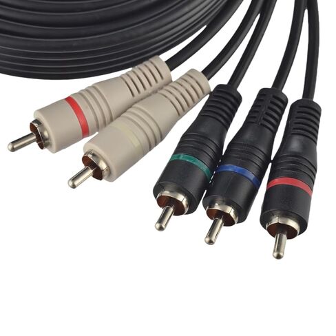 5 RCA Cables 6 feet Component Cable RCA Splitter Audio Video Cable YPbPr RGB AV Cable 1080i Male/Male for DVD STB TV Box HDTV - 1.8m in Saudi Arabia