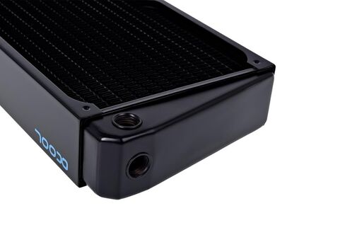 Alphacool NexXxos XT45 Full Copper X-Flow Radiator, 420mm, Triple Fan, Black in Saudi Arabia