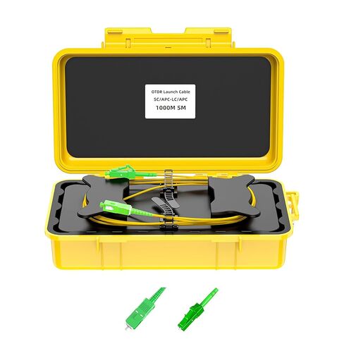 Fiber Optic OTDR Launch Cable Box FTTH Test Tool Dead Zone Eliminator - Single Mode 9/125 (SC/APC-LC/APC, 1000m) in Kuwait