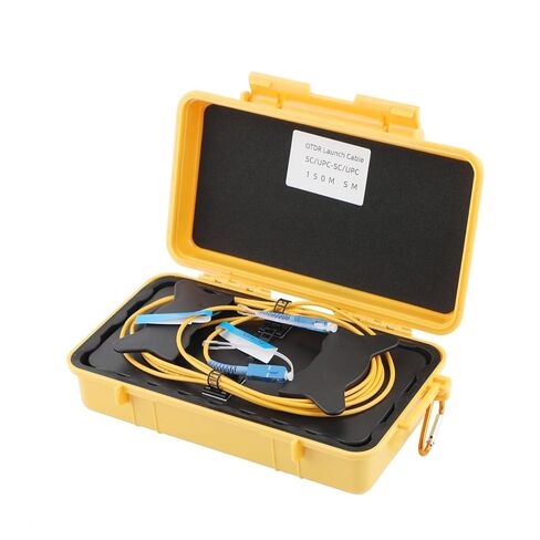 Fiber Optic OTDR Launch Cable Box FTTH Test Tool Dead Zone Eliminator - Single Mode 9/125 (SC/APC-LC/APC, 1000m) in Kuwait