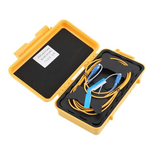 Fiber Optic OTDR Launch Cable Box FTTH Test Tool Dead Zone Eliminator - Single Mode 9/125 (SC/APC-LC/APC, 1000m) in Kuwait