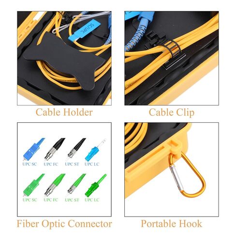 Fiber Optic OTDR Launch Cable Box FTTH Test Tool Dead Zone Eliminator - Single Mode 9/125 (SC/APC-LC/APC, 1000m) in Kuwait