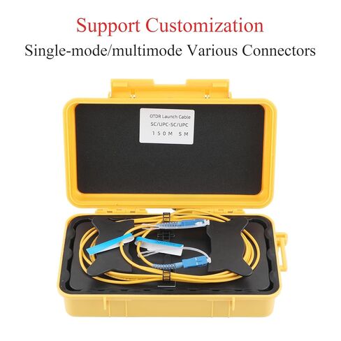 Fiber Optic OTDR Launch Cable Box FTTH Test Tool Dead Zone Eliminator - Single Mode 9/125 (SC/APC-LC/APC, 1000m) in Kuwait