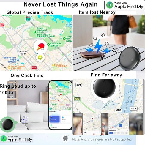 علامات تعقب الهواء، علامات هوائية تعمل بالبلوتوث، متعقب ذكي، علامة GPS Navigator، Finder يعمل مع تطبيق Apple Find My (iOS فقط)، محدد موقع المفاتيح، الأمتعة، حقيبة الظهر، الحيوانات الأليفة على الظهر. (أبيض 2 عبوة) in Saudi Arabia