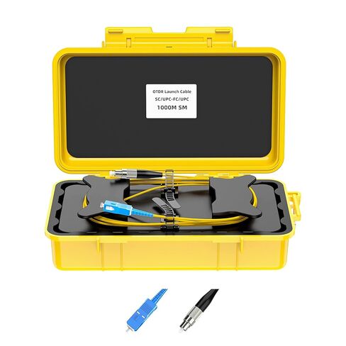 Fiber Optic OTDR Launch Cable Box FTTH Test Tool Dead Zone Eliminator - Single Mode 9/125 (SC/APC-LC/APC, 1000m) in Kuwait