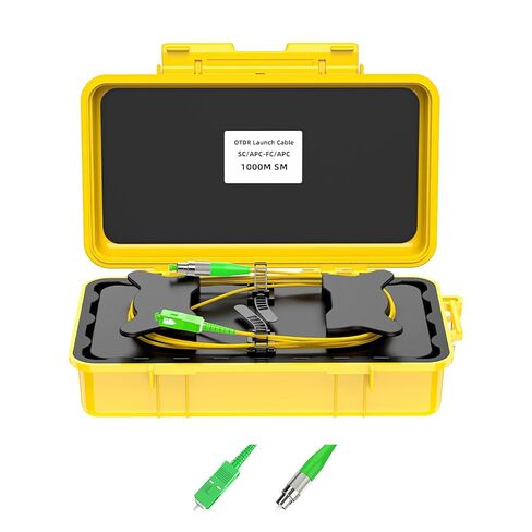 Fiber Optic OTDR Launch Cable Box FTTH Test Tool Dead Zone Eliminator - Single Mode 9/125 (SC/APC-LC/APC, 1000m) in Kuwait
