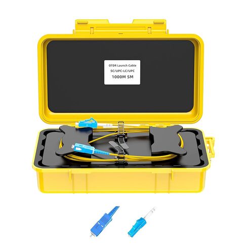 Fiber Optic OTDR Launch Cable Box FTTH Test Tool Dead Zone Eliminator - Single Mode 9/125 (SC/APC-LC/APC, 1000m) in Kuwait