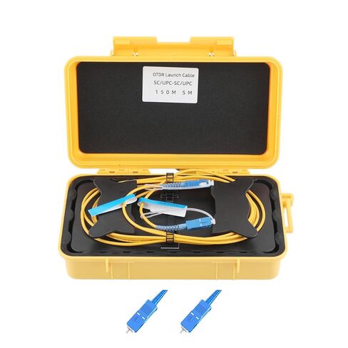 Fiber Optic OTDR Launch Cable Box FTTH Test Tool Dead Zone Eliminator - Single Mode 9/125 (SC/APC-LC/APC, 1000m) in Kuwait