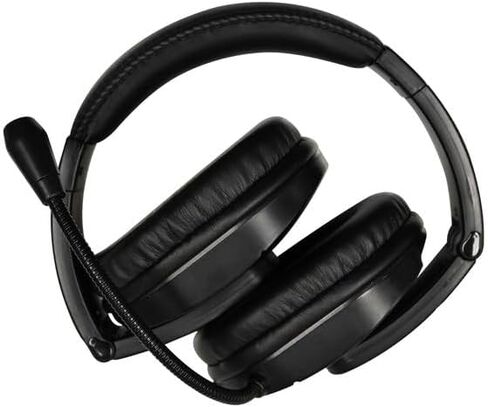 HamiltonBuhl MACH‑2 Deluxe USB Headset 40‑Pack – Noise‑Canceling Boom Microphone, Leatherette Ear Cushions, Chew‑Resistant Dura‑Cord, In‑Line Volume Control, USB‑A Plug for Classroom Use in Saudi Arabia