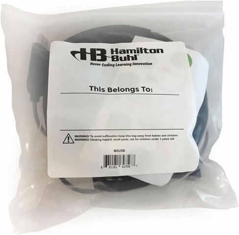 HamiltonBuhl MACH‑2 Deluxe USB Headset 40‑Pack – Noise‑Canceling Boom Microphone, Leatherette Ear Cushions, Chew‑Resistant Dura‑Cord, In‑Line Volume Control, USB‑A Plug for Classroom Use in Saudi Arabia