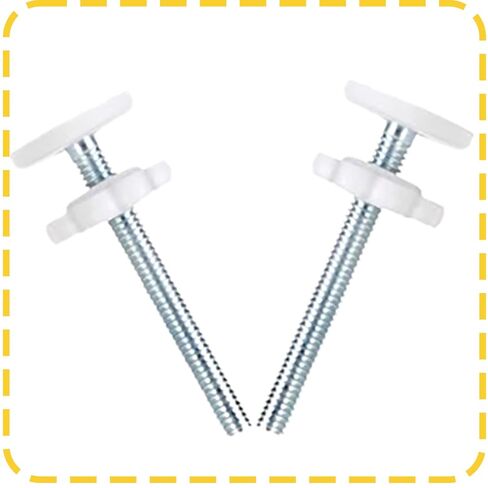 8 Pack Universal Baby Gate Replacement Bolts - Extra Long Wall Mounting Screws and Rods Adapter，White(M8, 8mm) in Kuwait