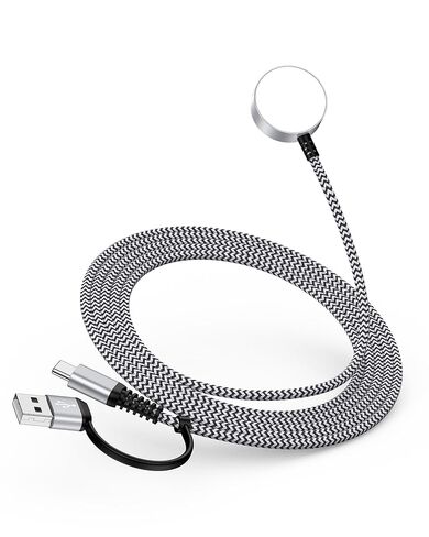 for Samsung Galaxy Watch 8 Charger, [USB A/C Dual Port] Fast Charging Cable Compatible with Galaxy Watch 8/8 Classic/7/6/6 Classic/5/5 Pro/4/4 Classic/3/Active2, 3.3FT Magnetic Wireless Charger Cord in Saudi Arabia