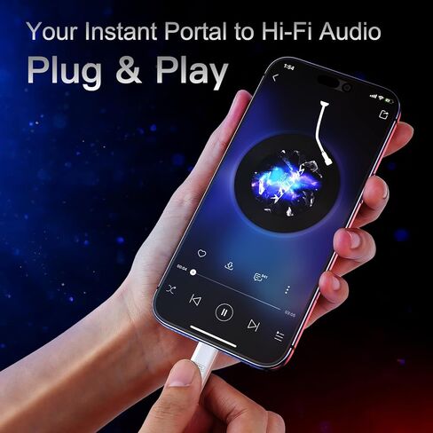 VUM 32 بت/384 كيلو هرتز Hi-Fi DAC، USB-C إلى مقبس سماعة رأس مزدوج 3.5 مم، محول صوت عالي الدقة، ذكر إلى أنثى USBC إلى 2 Aux، مدخل ميكروفون 48 كيلو هرتز مدعوم، 1 في 2 خارج مقسم Y ستيريو عالي الجودة in Kuwait