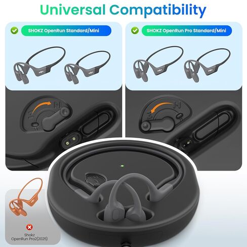 حامل شاحن متوافق مع كابل شحن Shokz، كابل شحن مغناطيسي USB بطول 3.93 قدم، سلك شاحن لاسلكي لسماعات Shokz OpenRun Pro، OpenRun، OpenRun Mini، OpenRun Pro Mini in Kuwait