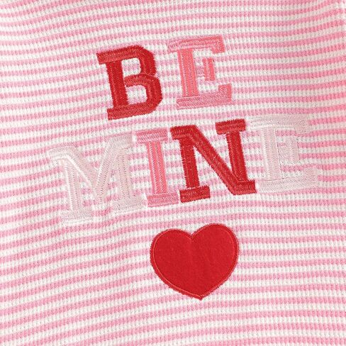 Nyapruwe Toddler Baby Girl Valentines Day Outfits Heart Long Sleeve Sweatshirts Tops Pants Sets Infant Winter Clothes in Saudi Arabia