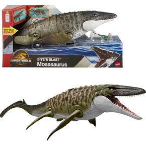 ​Mattel Jurassic World Rebirth Bite N Blast Mosasaurus & Mini Dinosaur in Kuwait