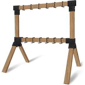 2x4 Target Stand Brackets Set, Heavy Duty Y & T Connectors with 12 Hanger Hooks, 0.2"Thick Steel Frame (1.6" x 3.6" I.D) for AR500 Steel Targets, Outdoor Shooting Range & Archery Training in Saudi Arabia