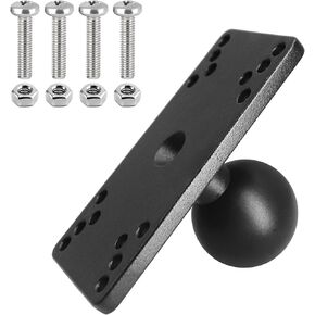 Aluminum Fish Finder Mount Plate with 1.5 Inches/C Size / 38mm Ball, Compatible with Humminbird Helix 5/Helix 7, Compatible with RAM Mounts, Scotty, iBOLT Ball Arm and Accessories in Saudi Arabia