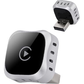 محول CarPlay اللاسلكي لأجهزة Apple Car Play، إصدار صغير صغير، يحول سلك المصنع إلى CarPlay اللاسلكي، محول التوصيل والتشغيل لأجهزة Apple iPhone iOS 10+ والسيارات من 2015+(2026 ترقية أبيض) in Kuwait