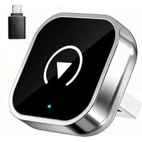 محول CarPlay اللاسلكي وAndroid Auto، تصميم ألومنيوم صغير الحجم للغاية مع تقنية النطاق المزدوج، USB-C/USB-A متوافق مع مركبات CarPlay السلكية in Kuwait