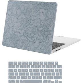 Moseso متوافق مع MacBook Air 13 بوصة الحالة 2025 2024 2023 2022 M3 A3113 M2 A2681 ، مقفات خضراء منسوب الكركديه. in Kuwait
