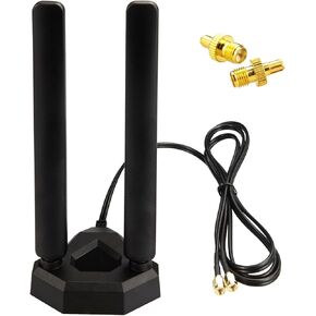 Boobrie Dual Band WiFi Antenna 2.4GHz 5GHz 5.8GHz TS9 WiFi Antenna with Magnetic Base 5dBi External Antennas for Wi-Fi Router/Hotspot/Industrial IoT/Car WiFi, 6.56Ft Low Loss Cable in Saudi Arabia
