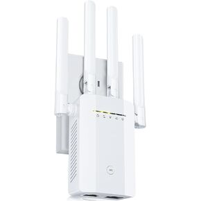 WiFi Extender for Home| WiFi Repeater & Wireless Signal Booster-10K+sq.ft, Supporting 75 Devices, WPS Setup & Ethernet Port in Kuwait